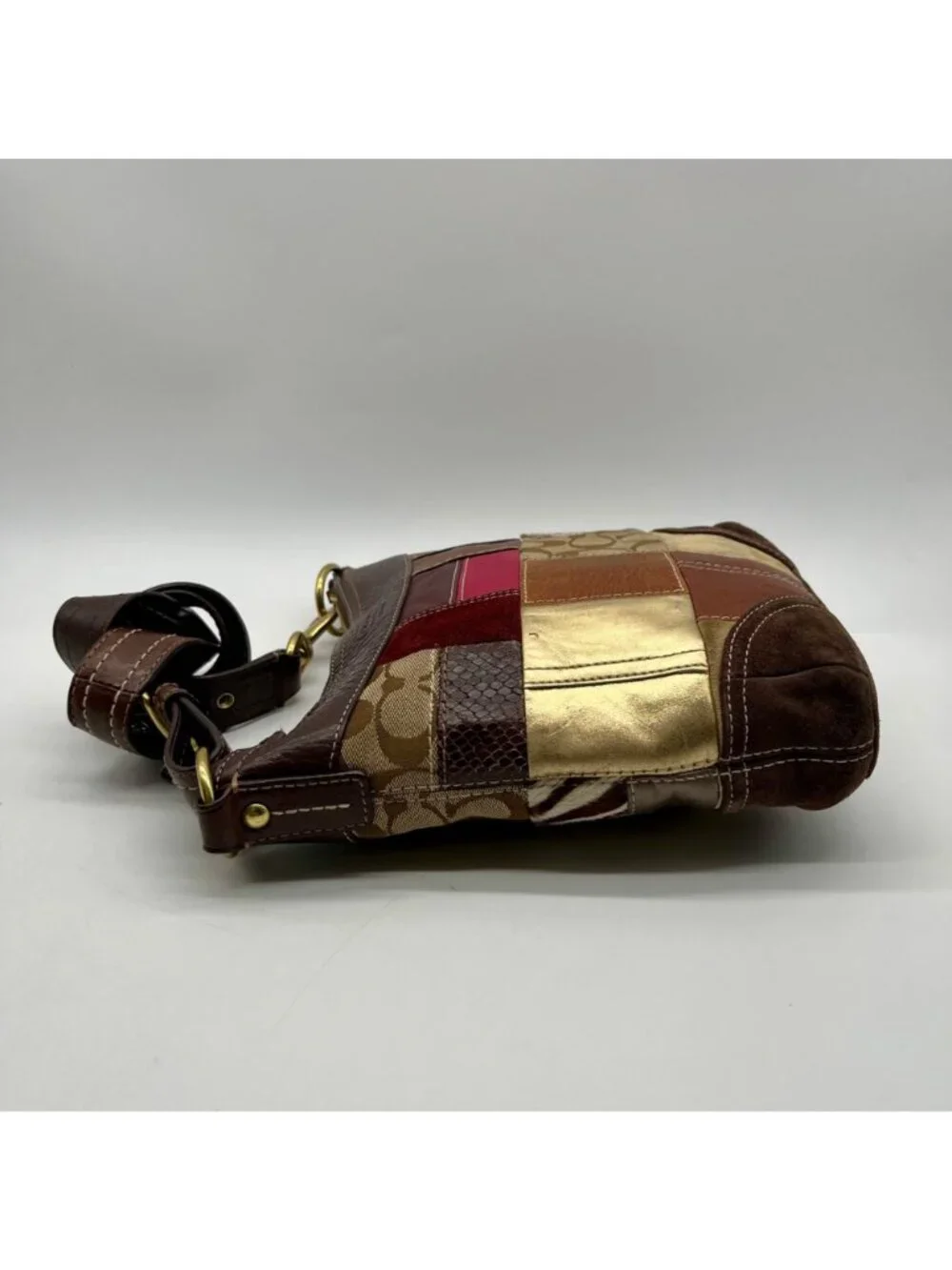 Coach Multi Colored Vintage Patchwork Crossbody Bag
